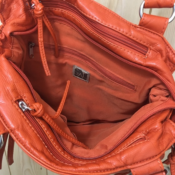 Great American Leatherworks Bags Gal Orange Leather Purse Poshmark